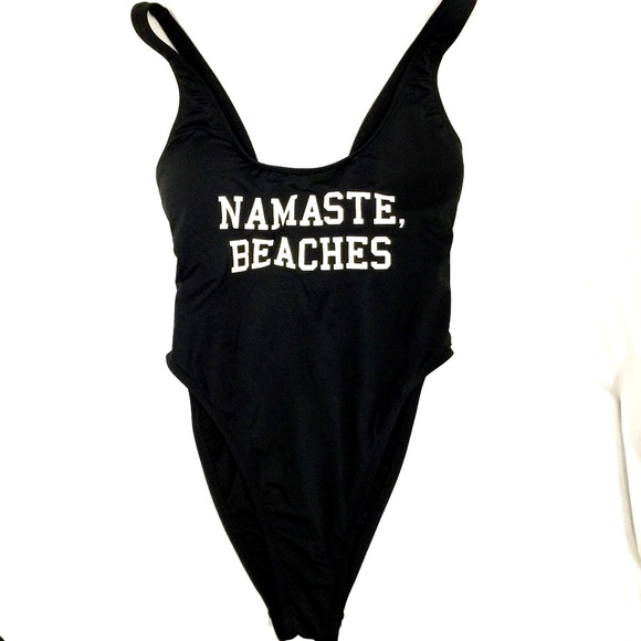 Bikini Lab "Namaste Beaches" One Piece Swimsuit M - Picture 1 of 6